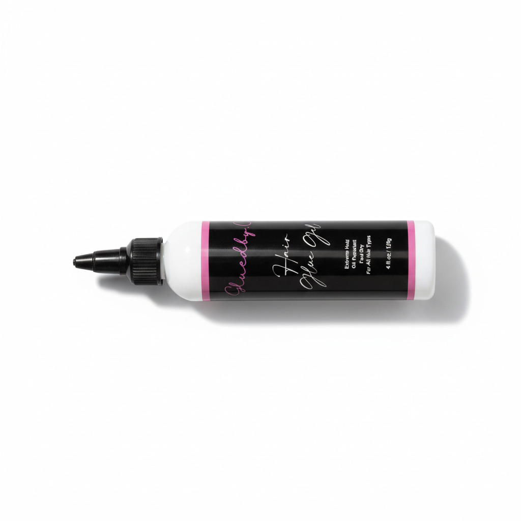 Gluedby.C Hair Glue Gel Flat Lay